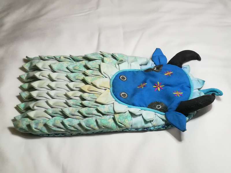 Blue & Black Cow Oven Glove