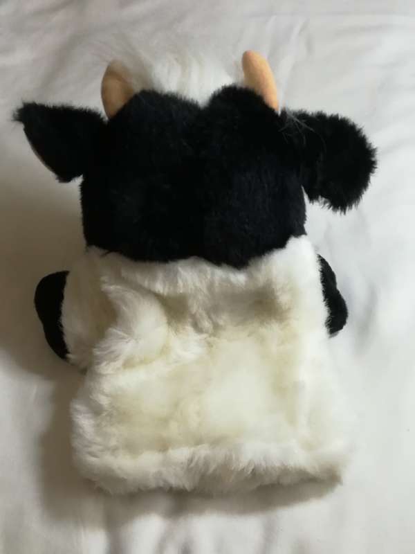 Black & White Cow Hand Puppet