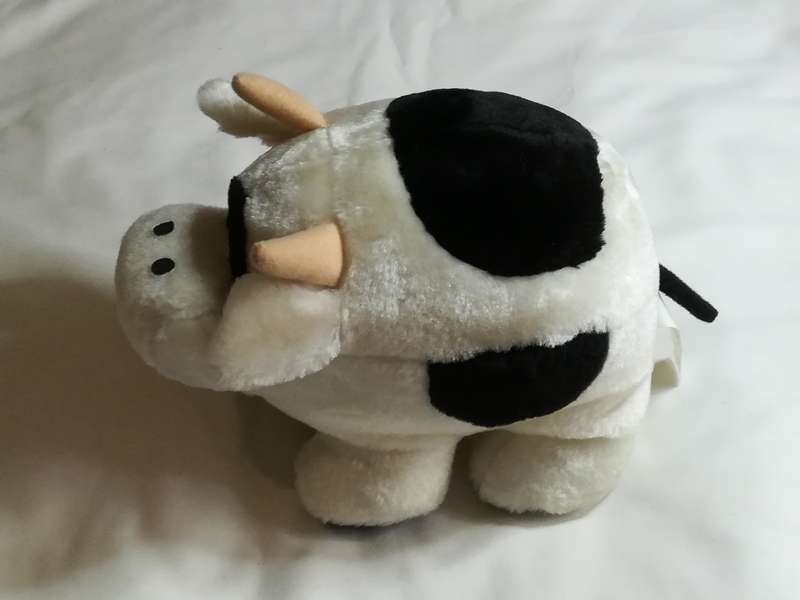 Black, White & Pink Cow Plush Toy