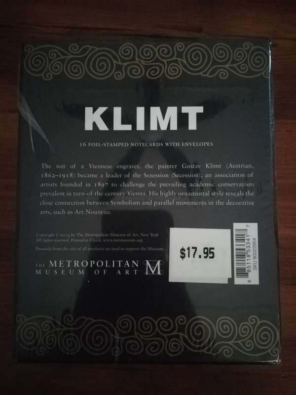 KLIMT Foil Strapped Notecards