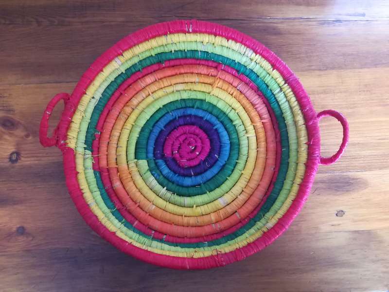 Basket Rainbow Shallow with Handles