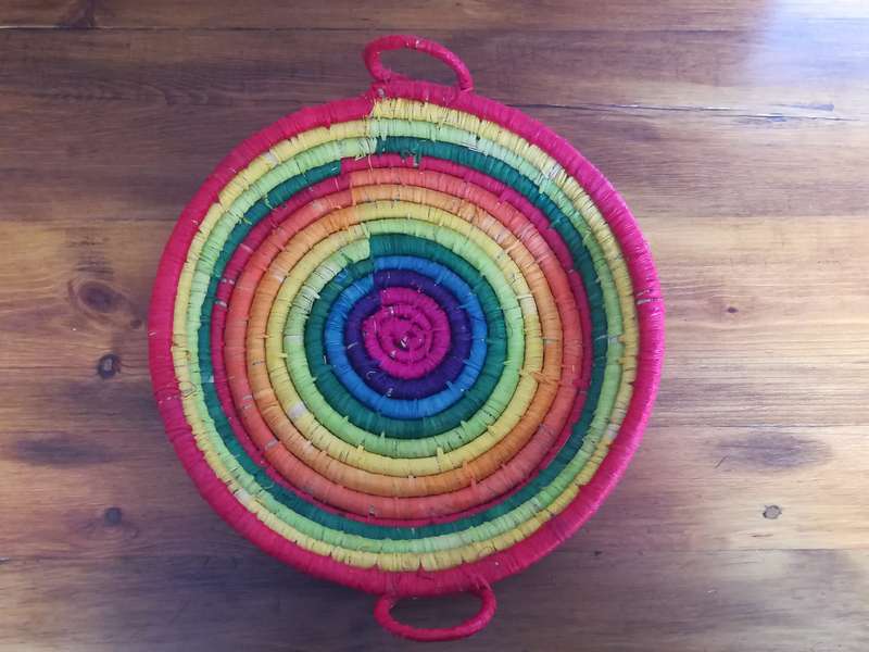 Basket Rainbow Shallow with Handles