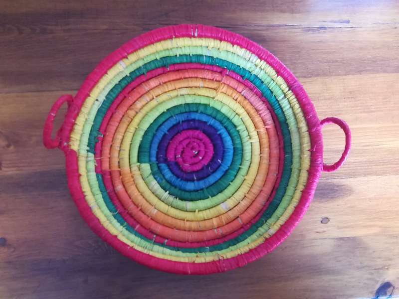 Basket Rainbow Shallow with Handles