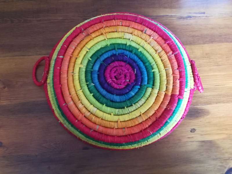 Basket Rainbow Shallow with Handles