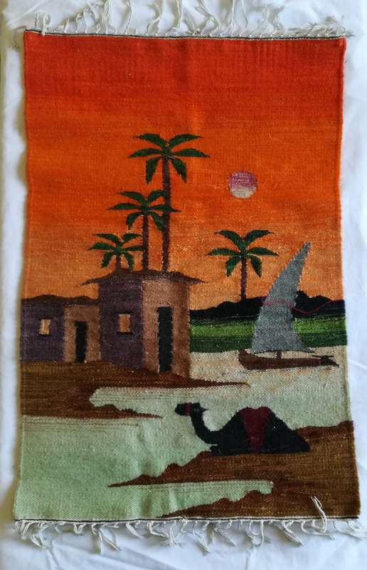 Oasis Scene - Woven Hanging Rug