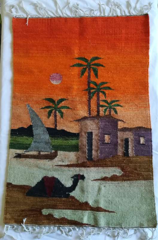 Oasis Scene - Woven Hanging Rug
