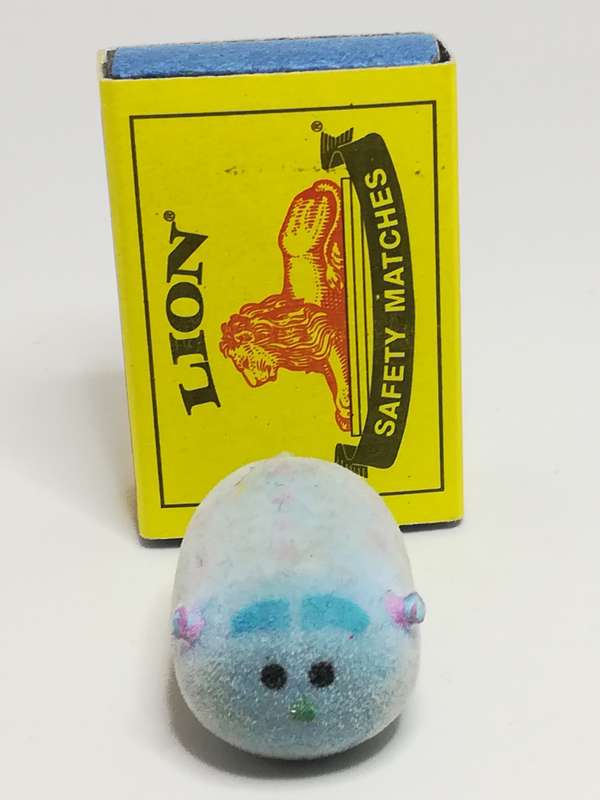 Miniature Blue Mouse Pink Spots (Miniature, suitable for printer's tray)