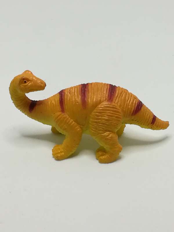 Miniature Yellow Red Stripe Apatosaurus (Miniature, suitable for printer's tray)