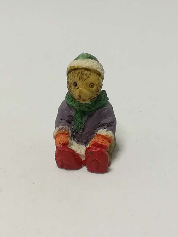 Miniature Christmas Teddy Bear - Style 1 (Miniature, suitable for printer's tray)