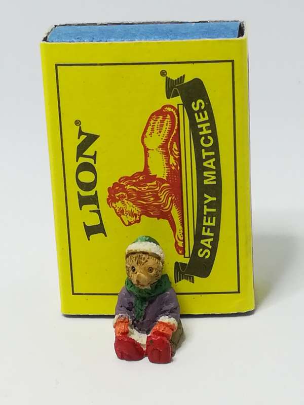 Miniature Christmas Teddy Bear - Style 1 (Miniature, suitable for printer's tray)