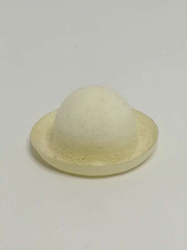Miniature Plastic White Hat (Miniature, suitable for printer's tray)