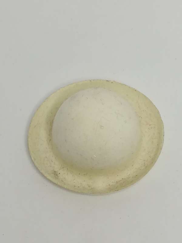 Miniature Plastic White Hat (Miniature, suitable for printer's tray)