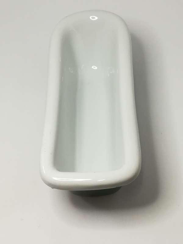 Small Ceramic Green & White Bathtub (Harris & Damerell)