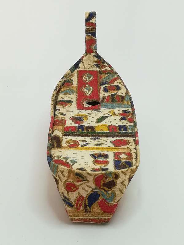 Miniature Handmade Artisan Fabric Boat (Miniature, suitable for printer's tray)