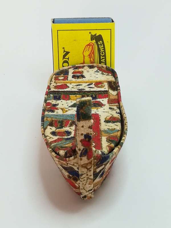 Miniature Handmade Artisan Fabric Boat (Miniature, suitable for printer's tray)