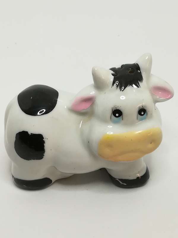 Ceramic Black & White Cow Salt & Pepper Shakers