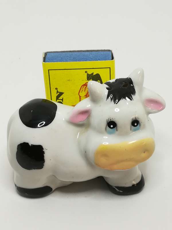 Ceramic Black & White Cow Salt & Pepper Shakers