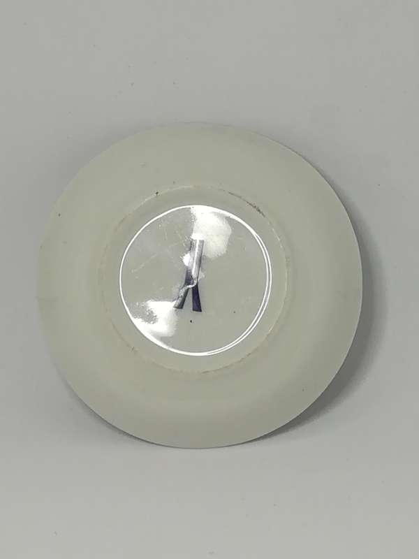 Miniature White Plate Blue Painting (The Three Ships) (Miniature, suitable for printer's tray)