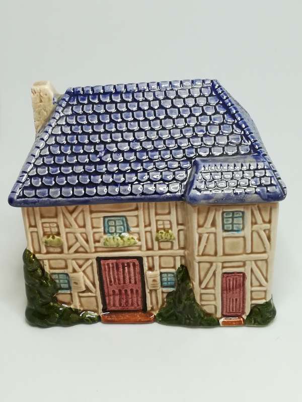 Small Ceramic House with Lid
