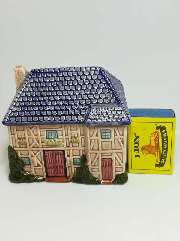 Small Ceramic House with Lid