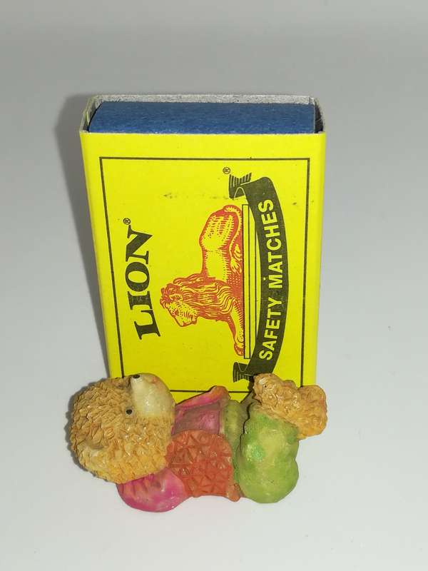 Miniature Teddy Bear Lying Down (Miniature, suitable for printer's tray)