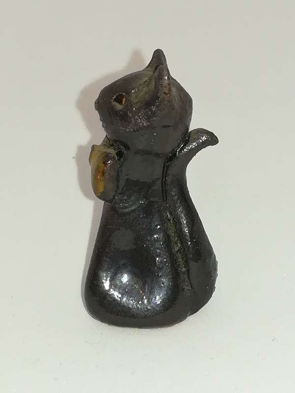 Miniature Black Cat Wearing Bow Tie (Miniature, suitable for printer's tray)