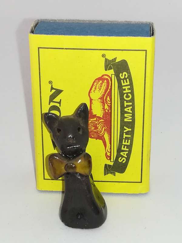Miniature Black Cat Wearing Bow Tie (Miniature, suitable for printer's tray)