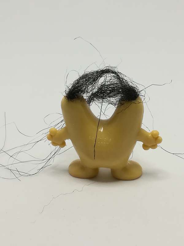 Miniature Brown Troll Black Hair (Miniature, suitable for printer's tray)