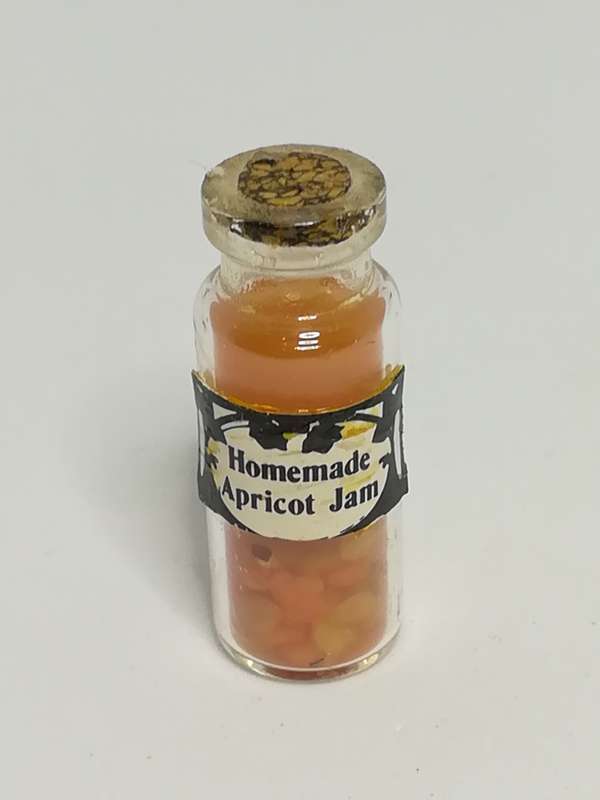 Miniature Bottle Homemade Apricot Jam (Miniature, suitable for printer's tray)