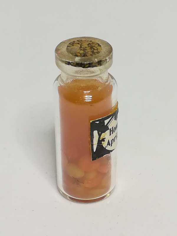 Miniature Bottle Homemade Apricot Jam (Miniature, suitable for printer's tray)