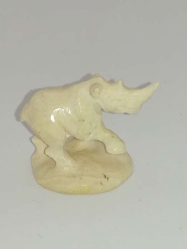 Miniature Cream Rhino (Miniature, suitable for printer's tray)