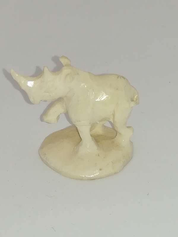 Miniature Cream Rhino (Miniature, suitable for printer's tray)