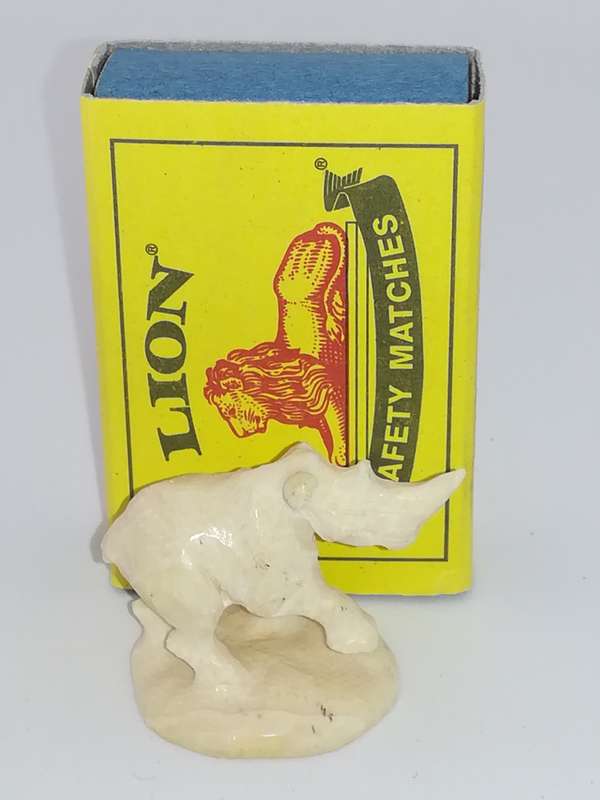Miniature Cream Rhino (Miniature, suitable for printer's tray)
