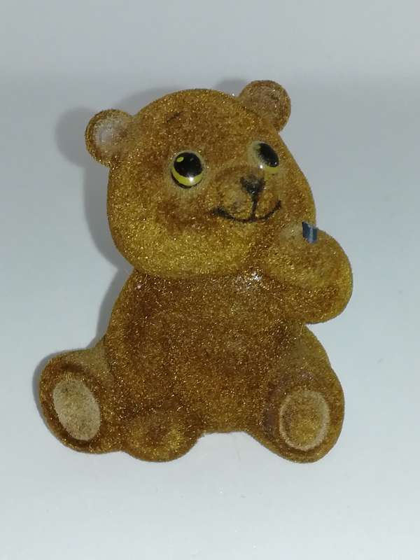 Miniature Cute Brown Teddy Bear (Miniature, suitable for printer's tray)