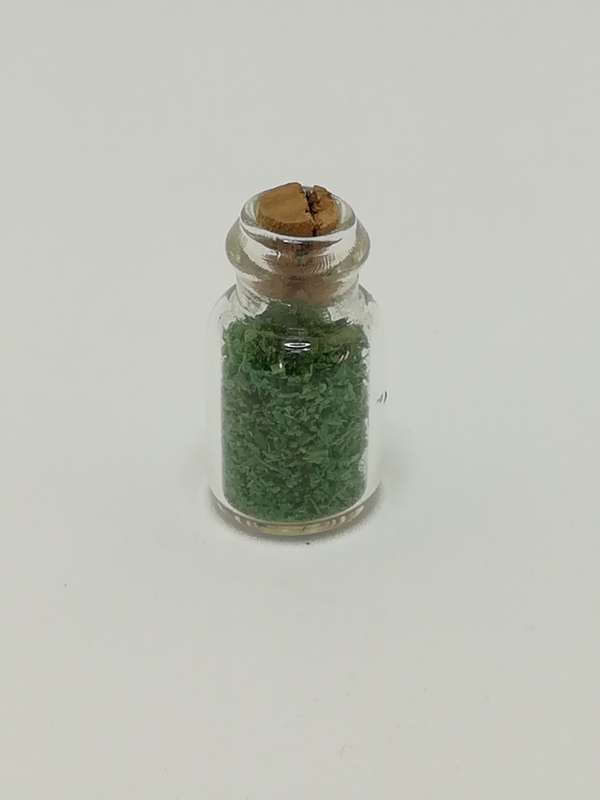 Miniature Dark Green Spice Bottle (Miniature, suitable for printer's tray)