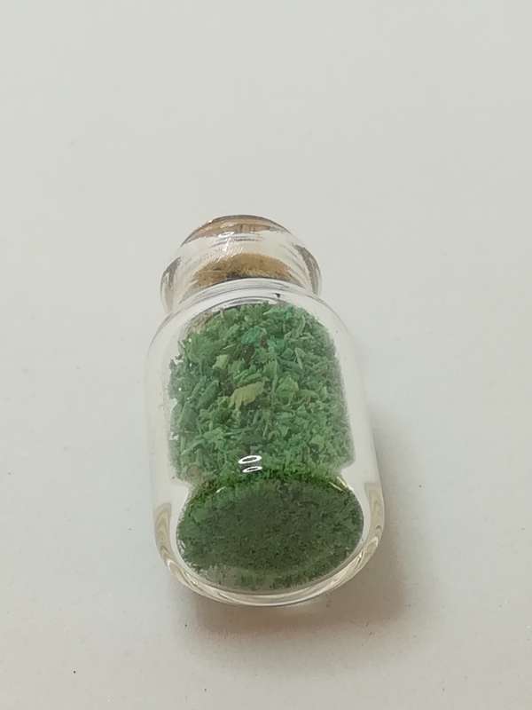 Miniature Dark Green Spice Bottle (Miniature, suitable for printer's tray)