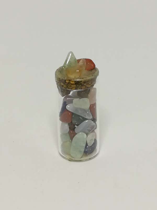 Miniature Bottle Colourful Pebbles (Miniature, suitable for printer's tray)