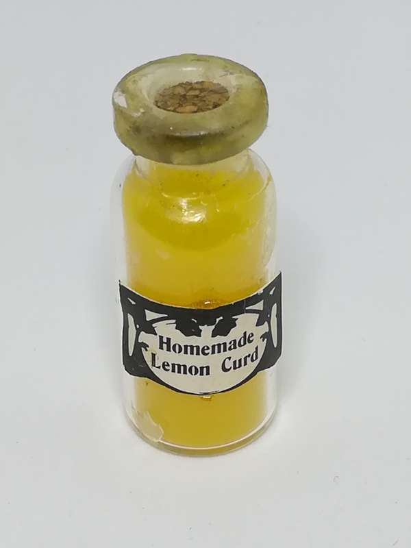 Miniature Bottle Homemade Lemon Curd (Miniature, suitable for printer's tray)