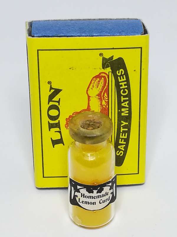 Miniature Bottle Homemade Lemon Curd (Miniature, suitable for printer's tray)