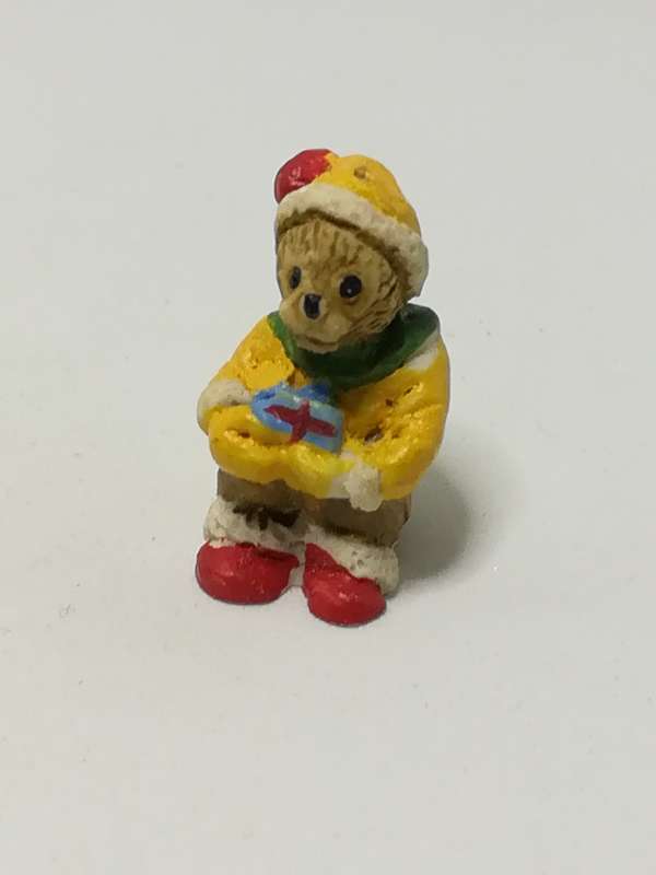 Miniature Christmas Teddy Bear - Style 2 (Miniature, suitable for printer's tray)