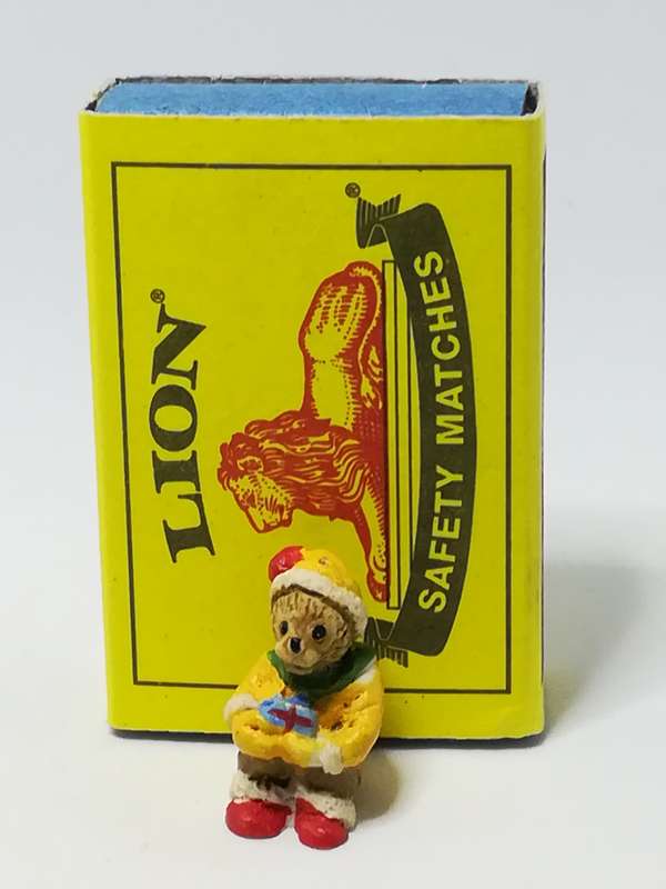 Miniature Christmas Teddy Bear - Style 2 (Miniature, suitable for printer's tray)