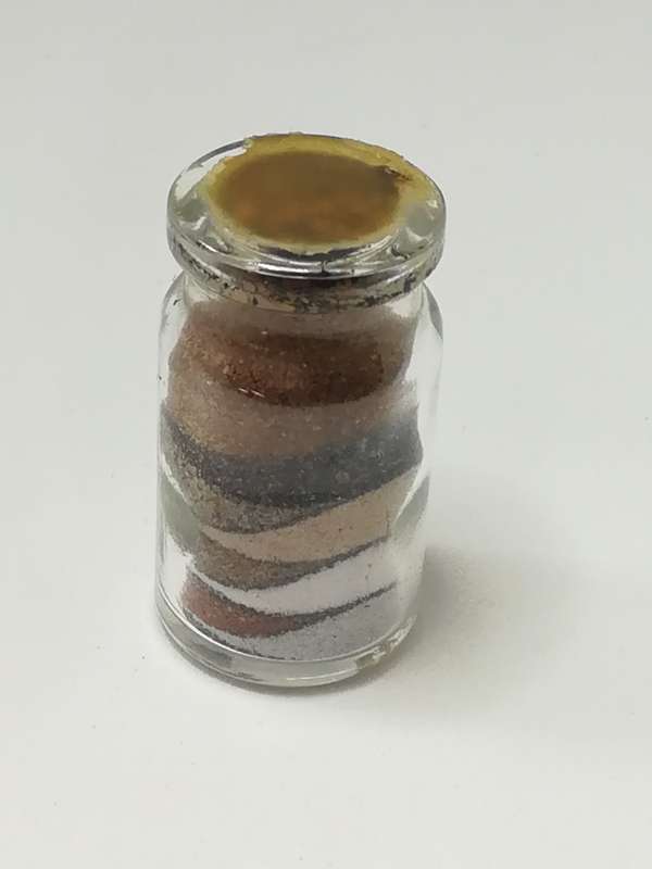 Miniature Sand Art in Glass Bottle (Relaxing Sand Colour) (Miniature, suitable for printer's tray)