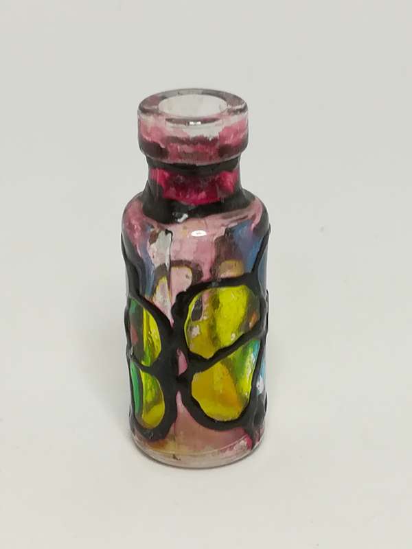 Miniature Colourful Glass Bottle (for Printer's Tray/Dollhouse)