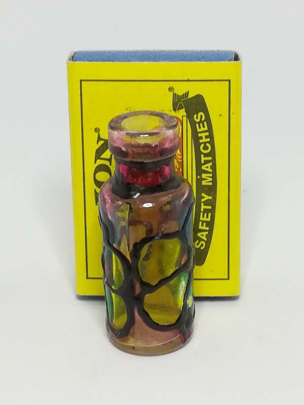Miniature Colourful Glass Bottle (for Printer's Tray/Dollhouse)