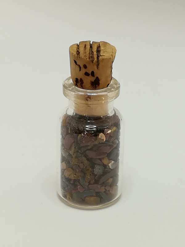 Miniature Glass Bottle with Pebbles (Miniature, suitable for printer's tray)