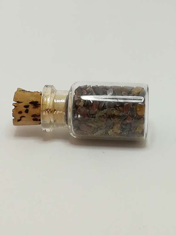Miniature Glass Bottle with Pebbles (Miniature, suitable for printer's tray)