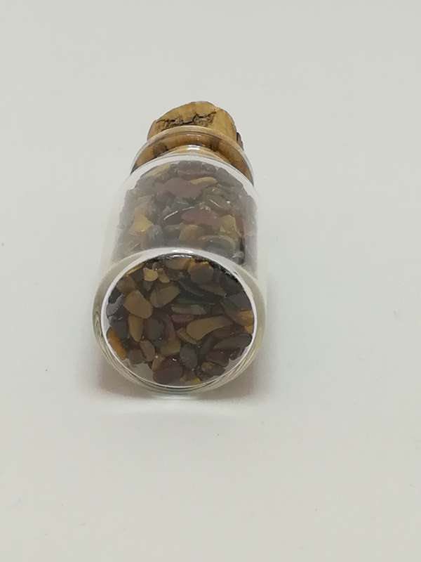 Miniature Glass Bottle with Pebbles (Miniature, suitable for printer's tray)
