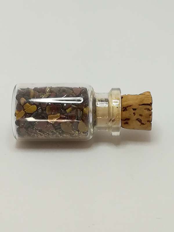 Miniature Glass Bottle with Pebbles (Miniature, suitable for printer's tray)
