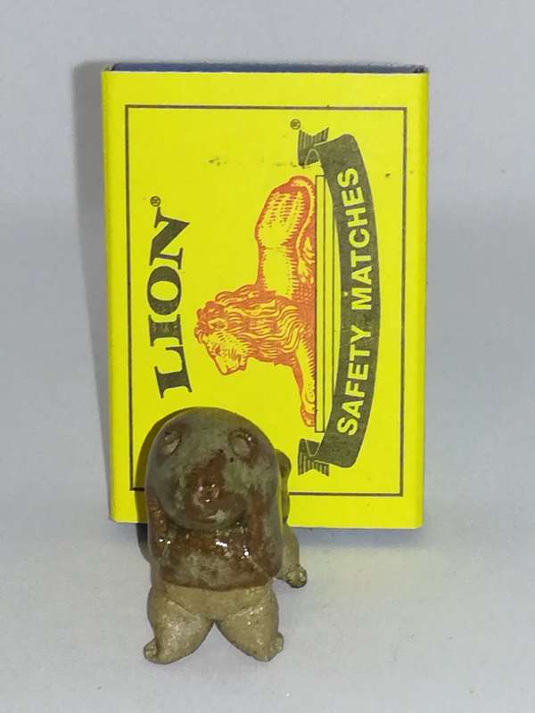 Miniature Dark Green Gemstone Abstract 'Hound' Dog (Miniature, suitable for printer's tray)