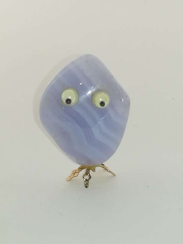 Miniature Abstract Gemstone with Small Wobbly Eyes - Style 2 (Miniature, suitable for printer's t...